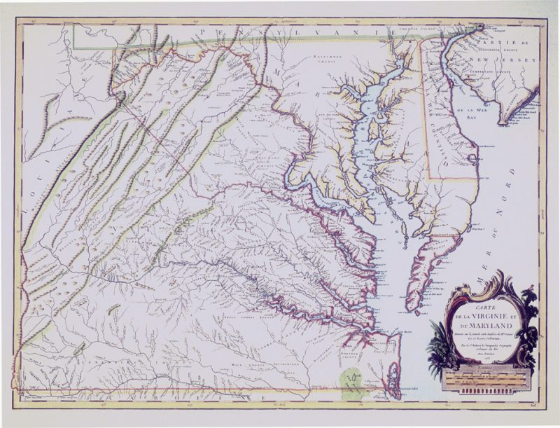 Virginia and Maryland 1755
